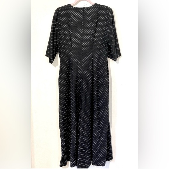 Vintage Rabbit Designs Black white polka dot jumpsuit romper.Size 12 - Picture 2 of 7